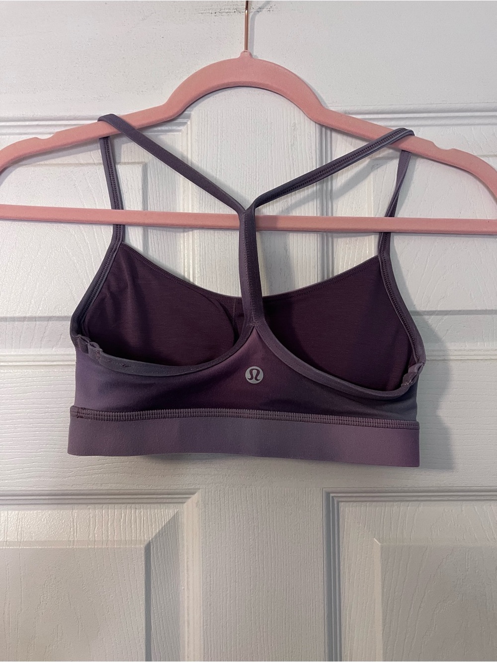 #556 Lululemon Flow Y Nulu Bra Aurora Haze Mini Purple Multi Size 2 EUC - Picture 2 of 3